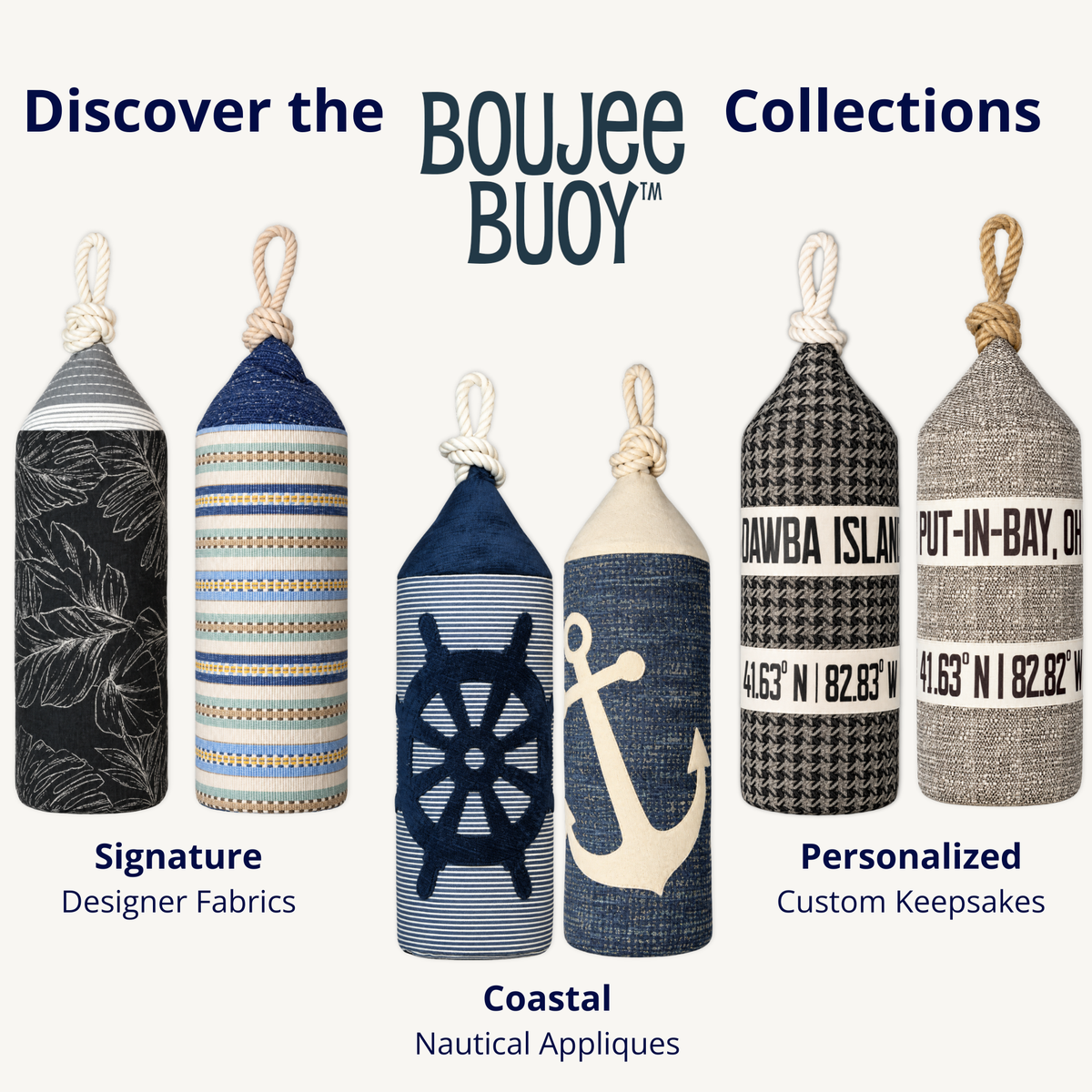 Boujee Buoy™ Custom Pillow - Harbor Stone