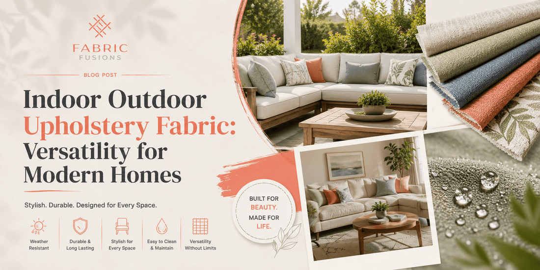 Indoor Outdoor Upholstery Fabric: Versatility for Modern Homes