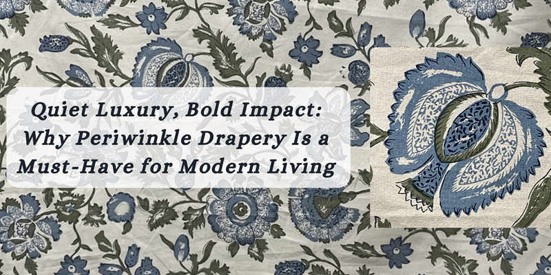 Why Periwinkle Drapery Is the Quiet Luxury Your Living Room Needs
