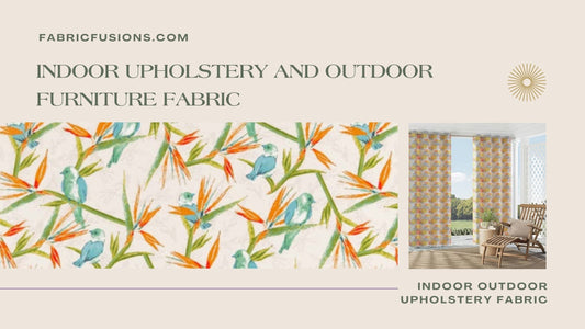 Differences Between Indoor Upholstery And Outdoor Furniture Fabric