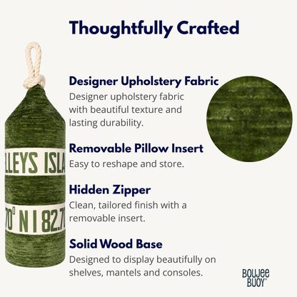 Boujee Buoy™ Custom Pillow - Lakeside Moss