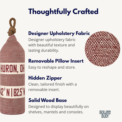 Boujee Buoy™ Custom Pillow - Harbor Tweed