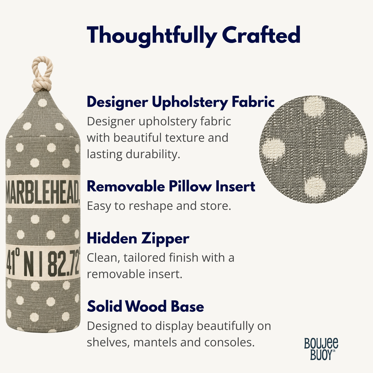Boujee Buoy™ Custom Pillow - Mooring Mist