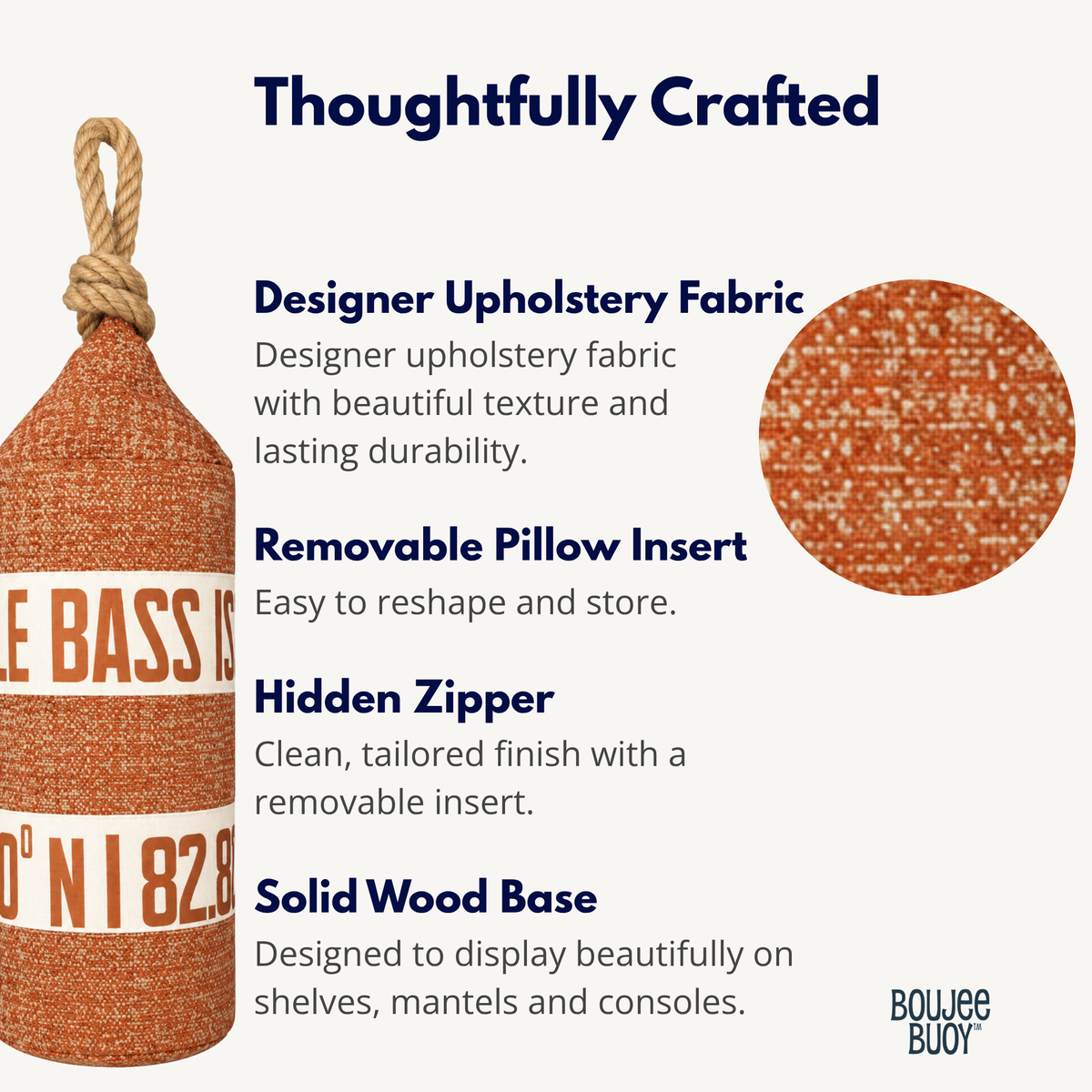 Boujee Buoy™ Custom Pillow - Weathered Wharf