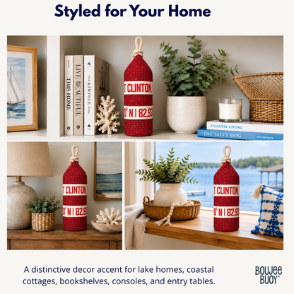 Boujee Buoy™ Custom Pillow - Portside Red