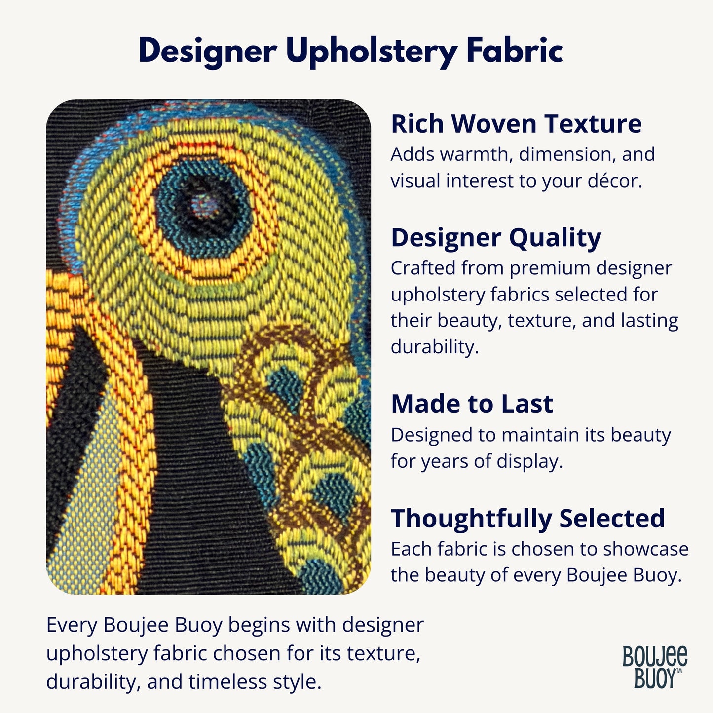 Boujee Buoy™ Decorative Buoy Pillow – Ornamental Bird