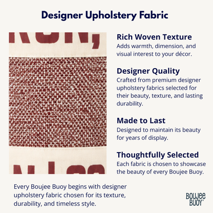 Boujee Buoy™ Custom Pillow - Harbor Tweed