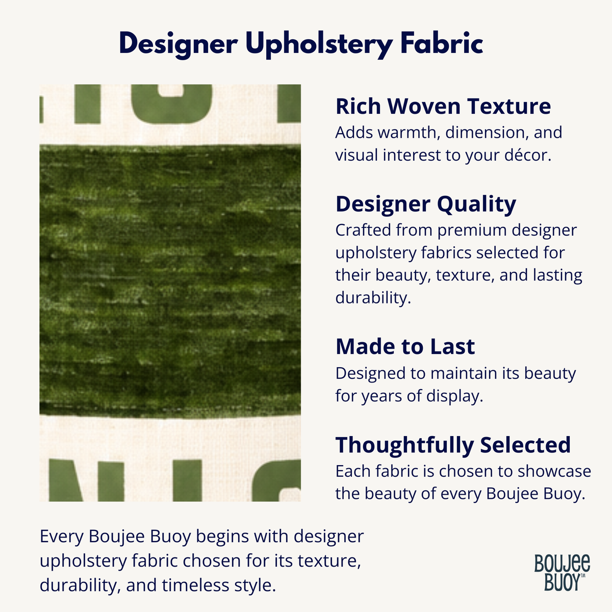 Boujee Buoy™ Custom Pillow - Lakeside Moss