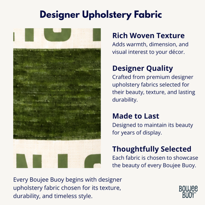 Boujee Buoy™ Custom Pillow - Lakeside Moss