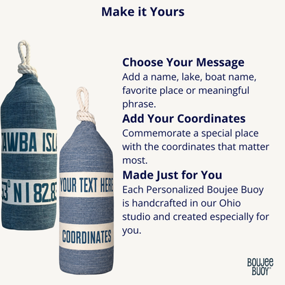 Boujee Buoy™ Custom Pillow - Seaglass
