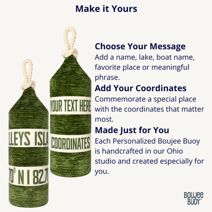 Boujee Buoy™ Custom Pillow - Lakeside Moss