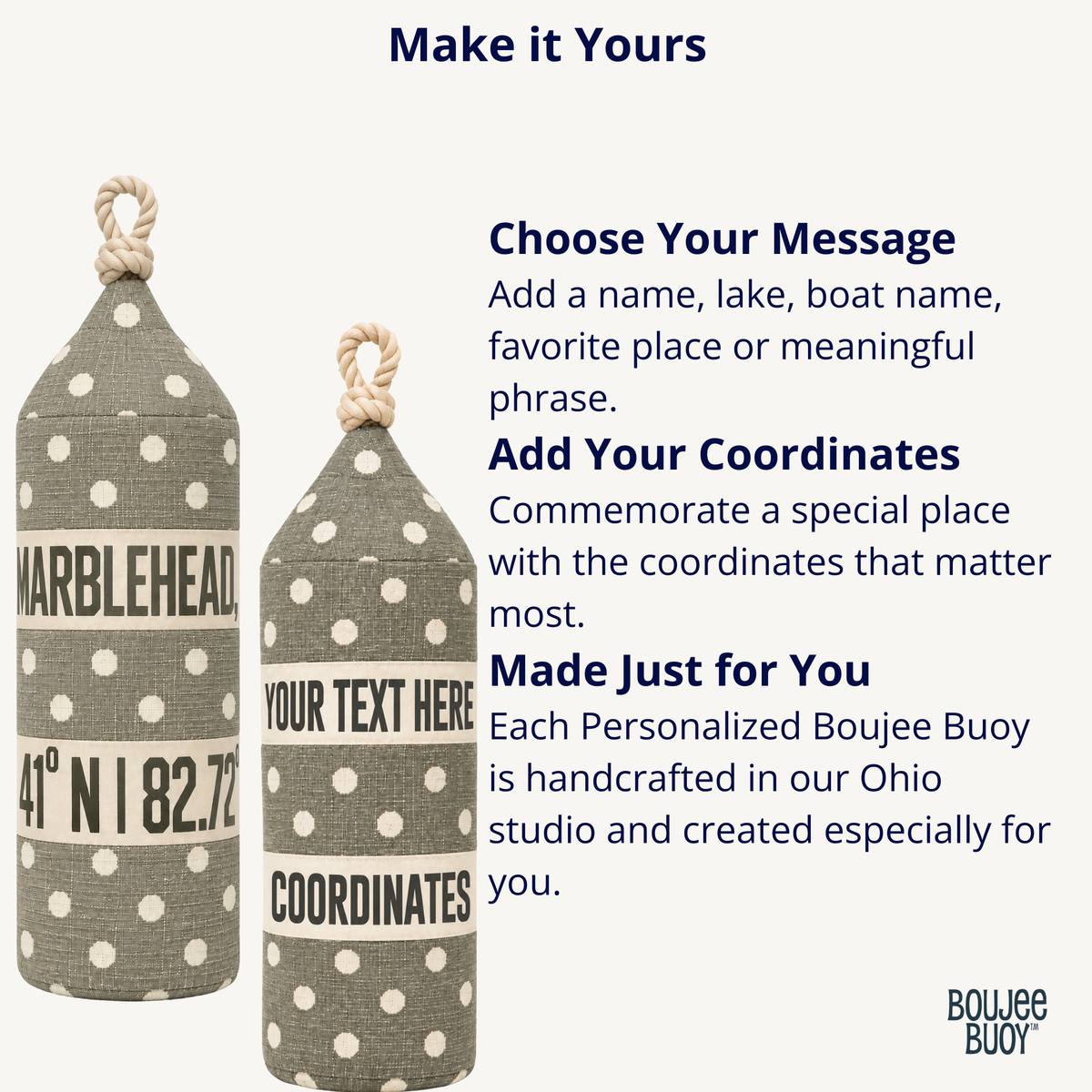 Boujee Buoy™ Custom Pillow - Mooring Mist