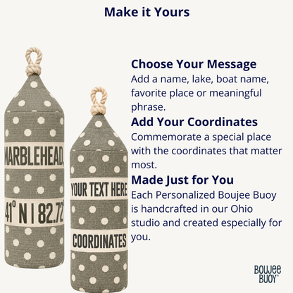 Boujee Buoy™ Custom Pillow - Mooring Mist