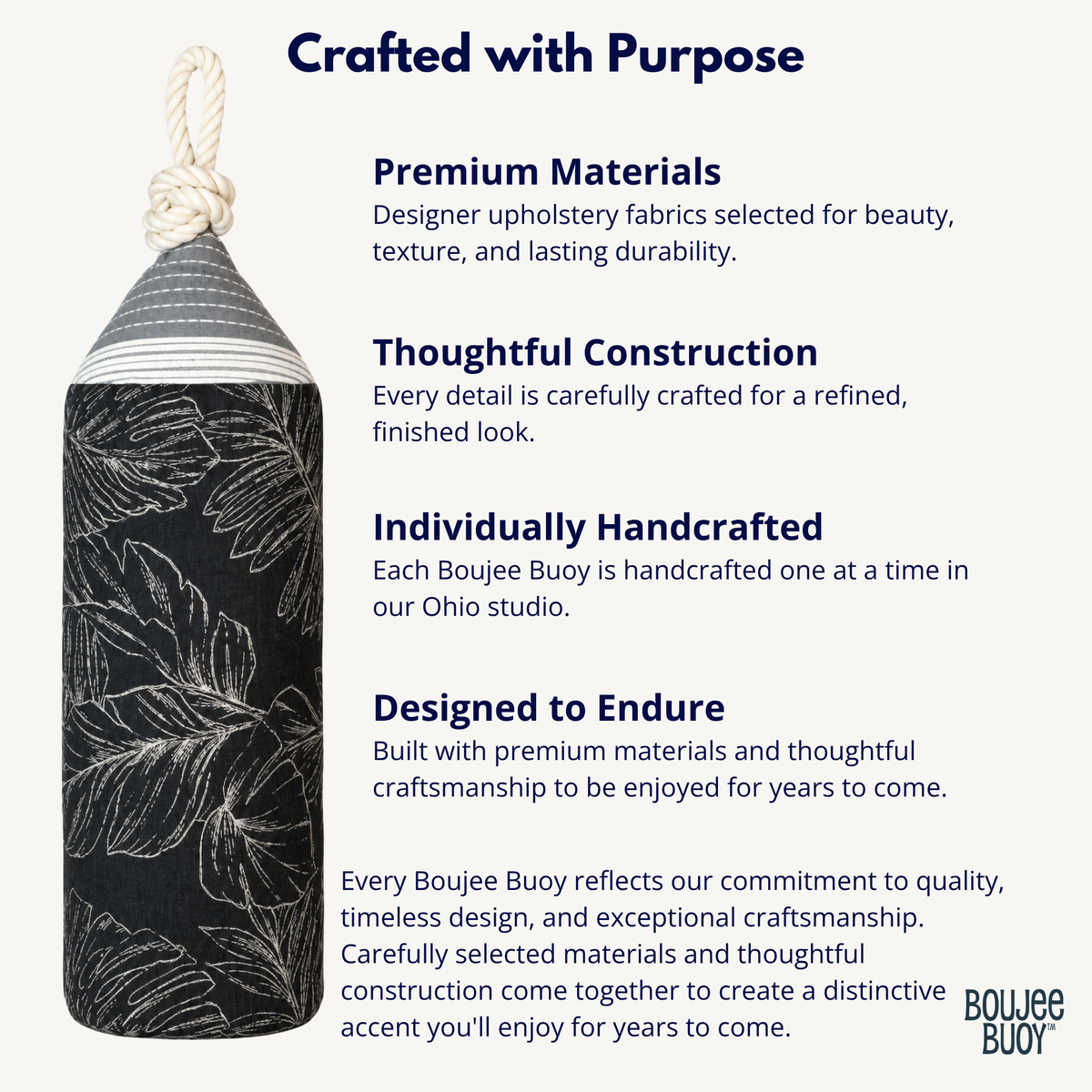 Boujee Buoy™ Custom Pillow - Emerald Tide