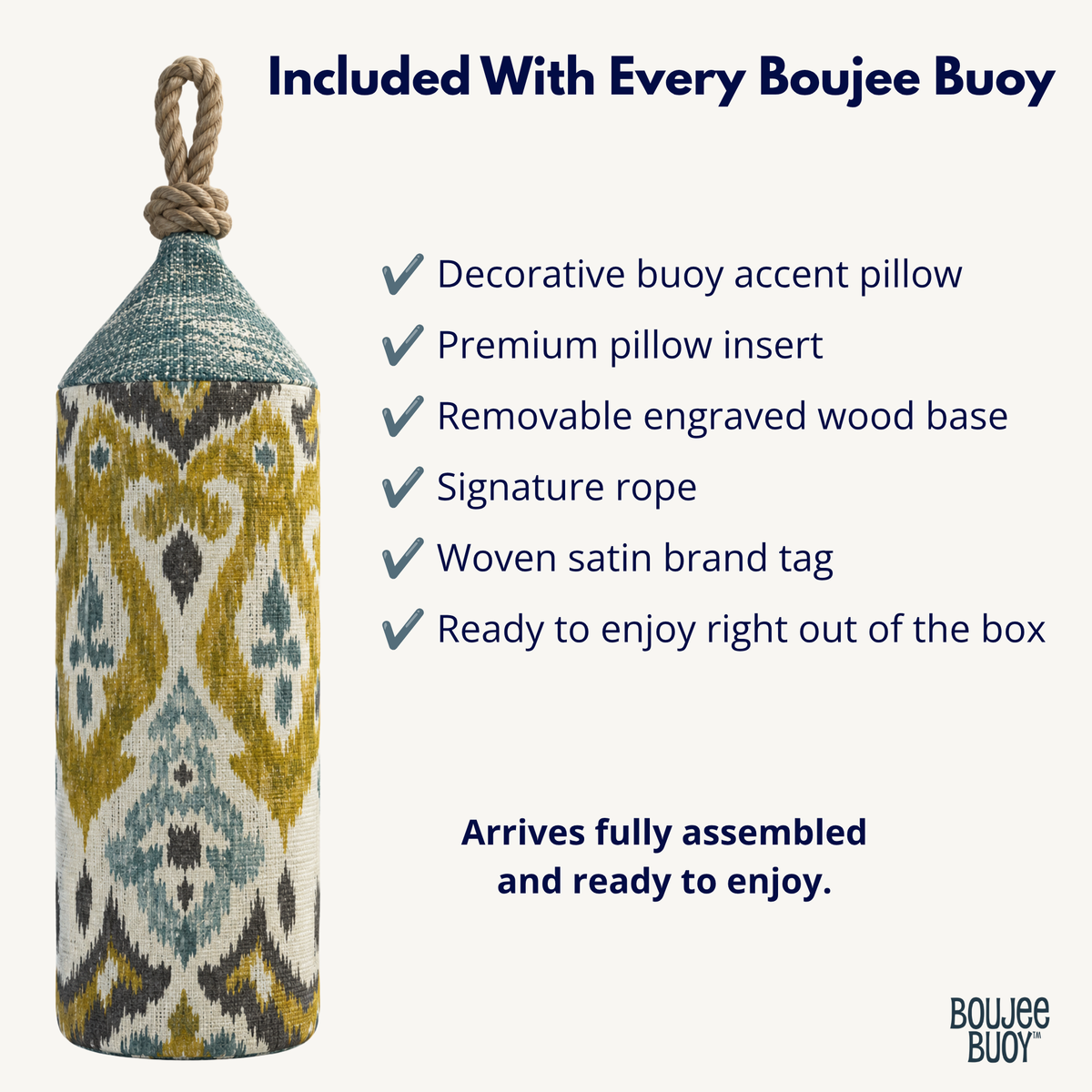 Buoy Pillow | Twin Gulls | Nautical Home Decor
