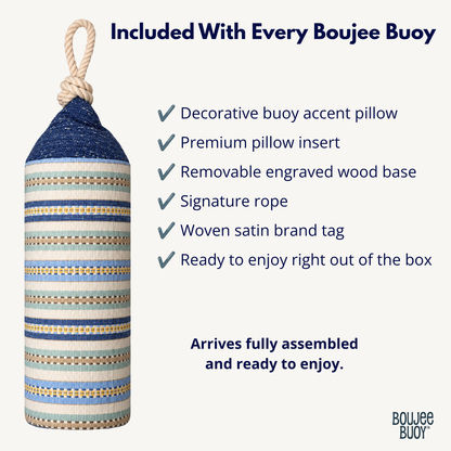 Buoy Pillow | Harbor Stripe | Nautical Home Decor