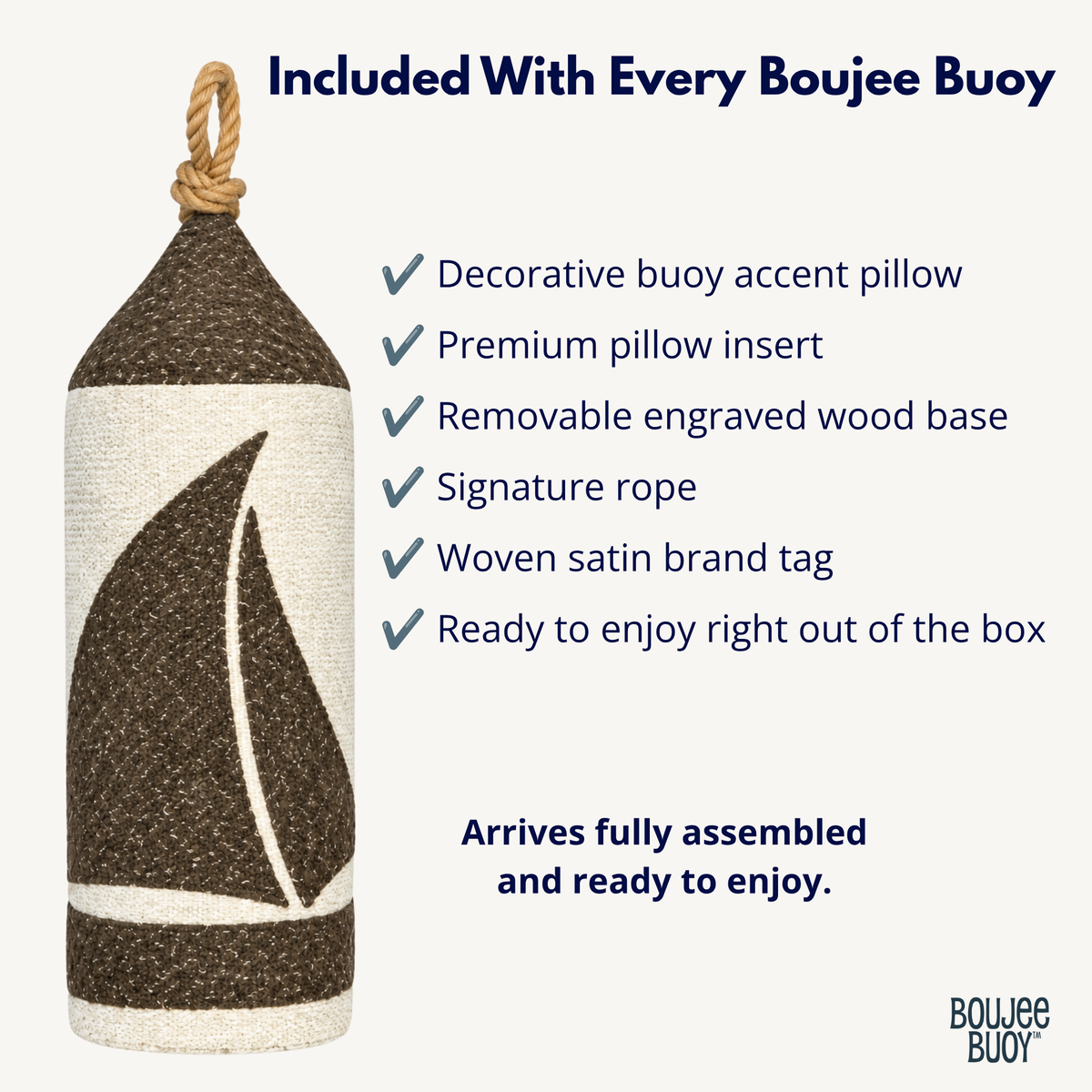 Boujee Buoy™ – Sailboat Appliqué