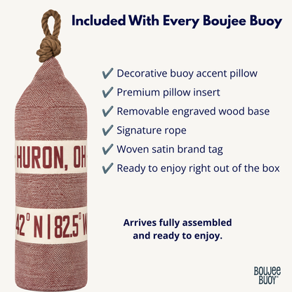 Boujee Buoy™ Custom Pillow - Harbor Tweed