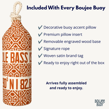 Boujee Buoy™ Custom Pillow - Saffron Tide