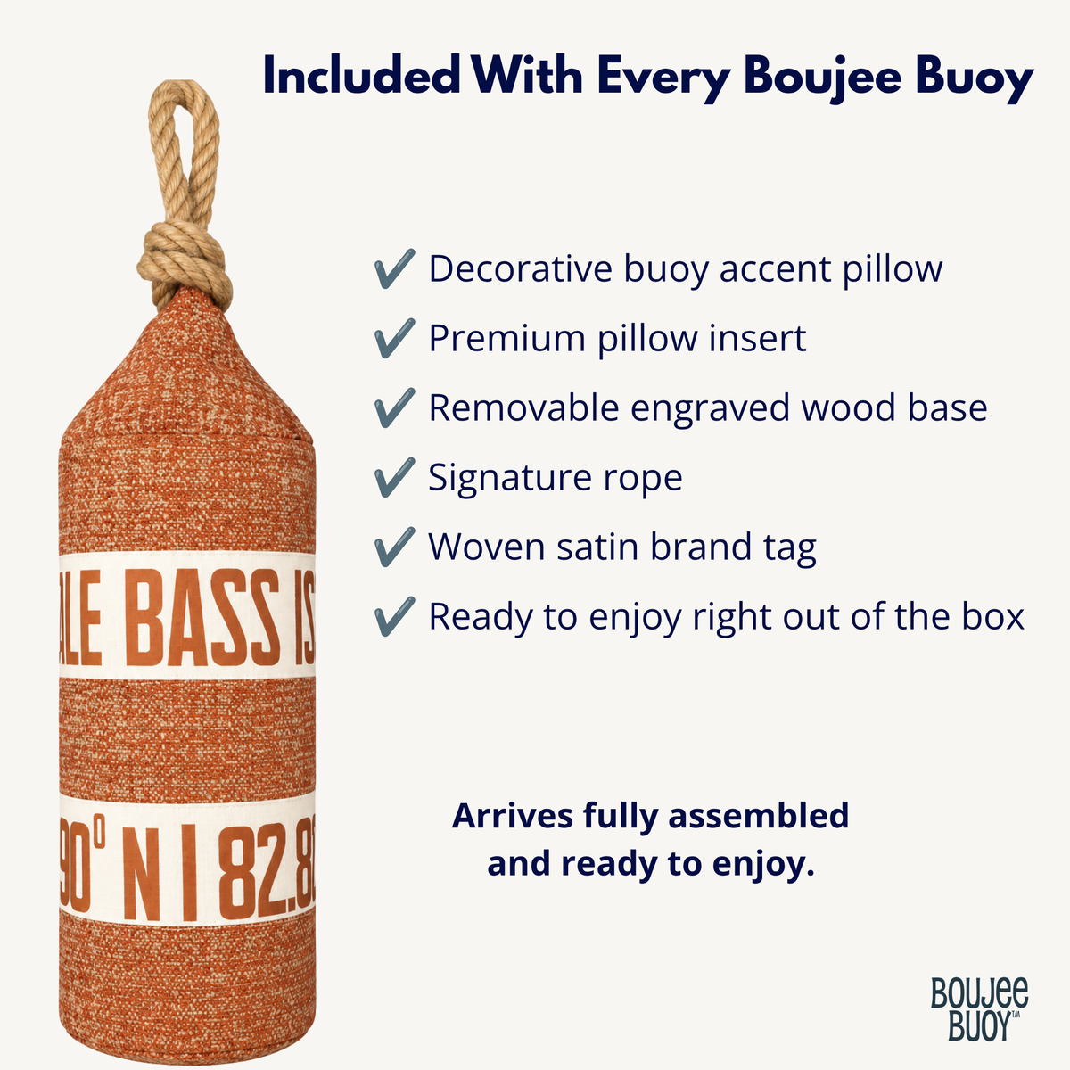 Boujee Buoy™ Custom Pillow - Weathered Wharf