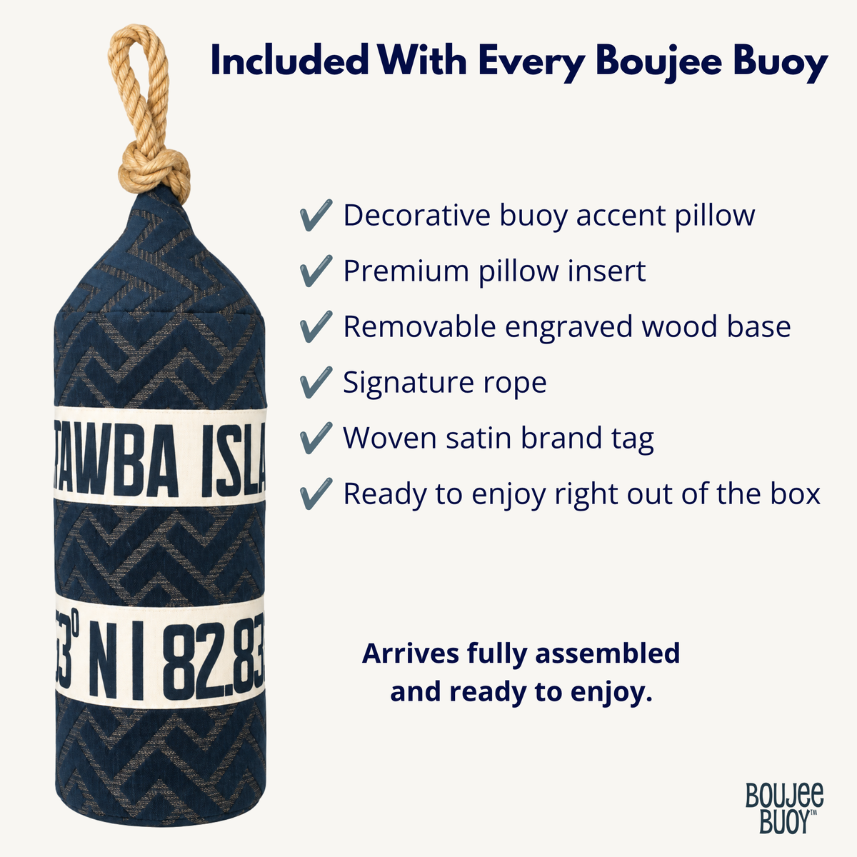 Boujee Buoy™ Custom Pillow - Break Water