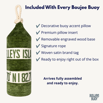 Boujee Buoy™ Custom Pillow - Lakeside Moss