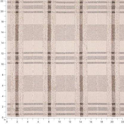 D5053 Beige VALUE PLAIDS (Charlotte Fabrics)