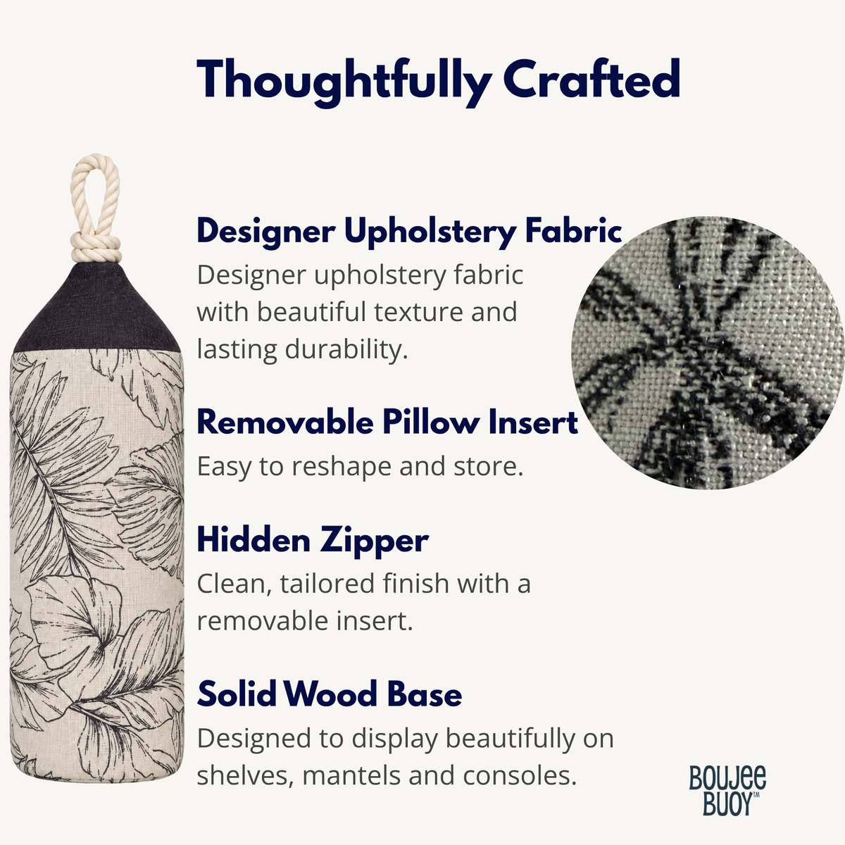 Boujee Buoy™- Sunbrella® Calm Graphite