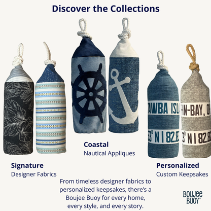 Boujee Buoy Signature, Coastal Appliqué and Personalized collections