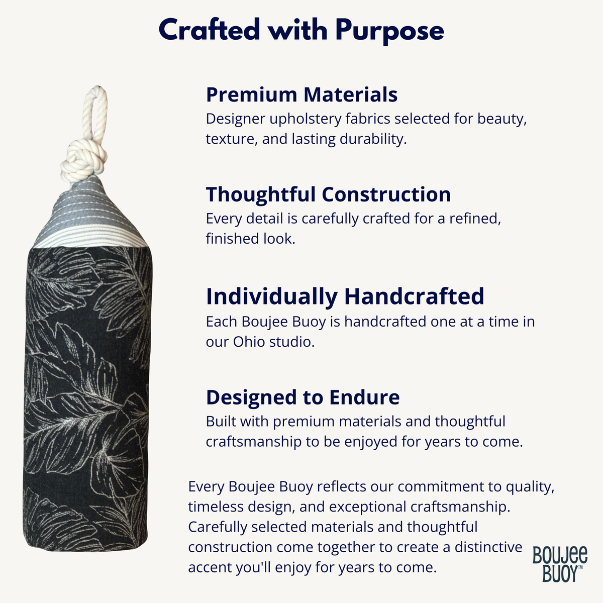 Boujee Buoy™- Sunbrella® Calm Graphite