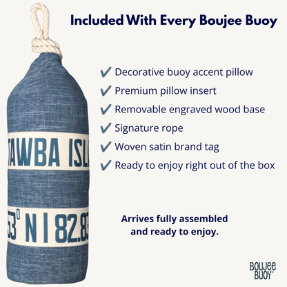 Boujee Buoy™ Custom Pillow - Seaglass