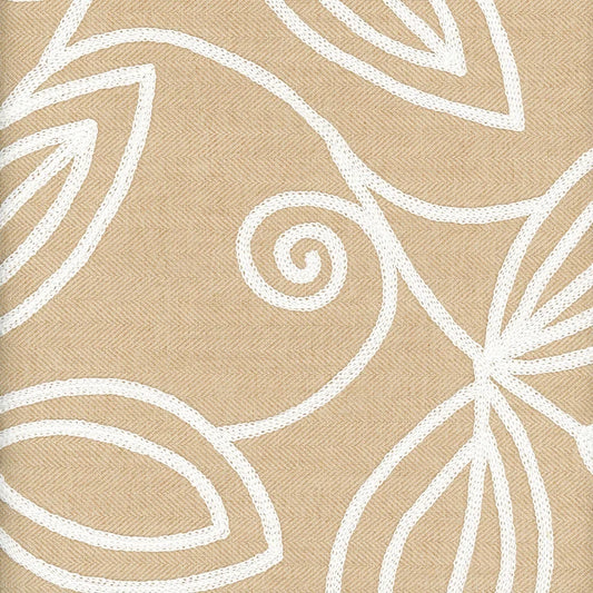 Botanique Straw Embroidered Drapery