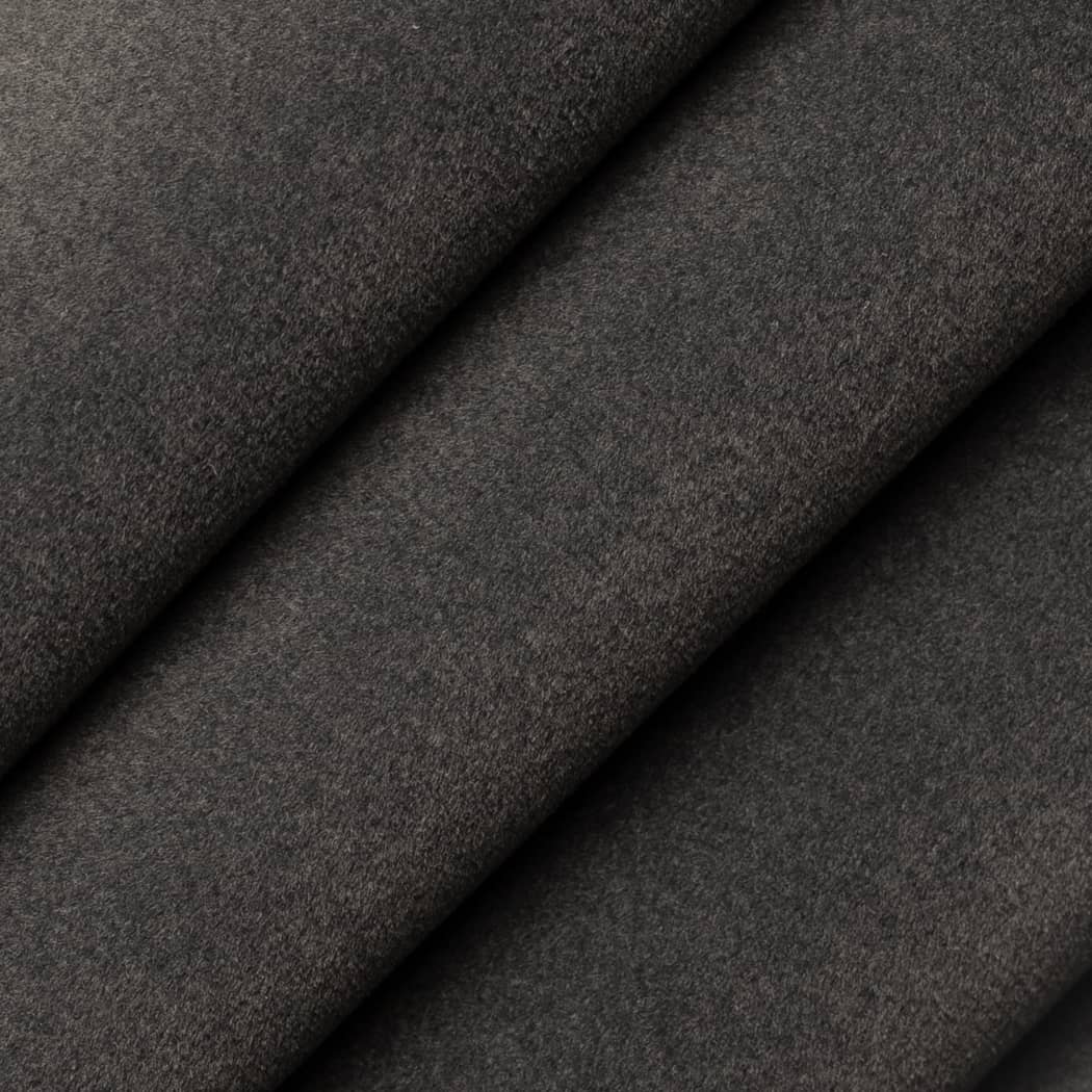 D4523 SUEDED VELVET CHARCOAL (Charlotte Fabrics)