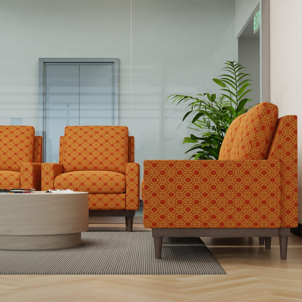 D4635 Tangerine CONTRACT COLLECTIVE (Charlotte Fabrics)