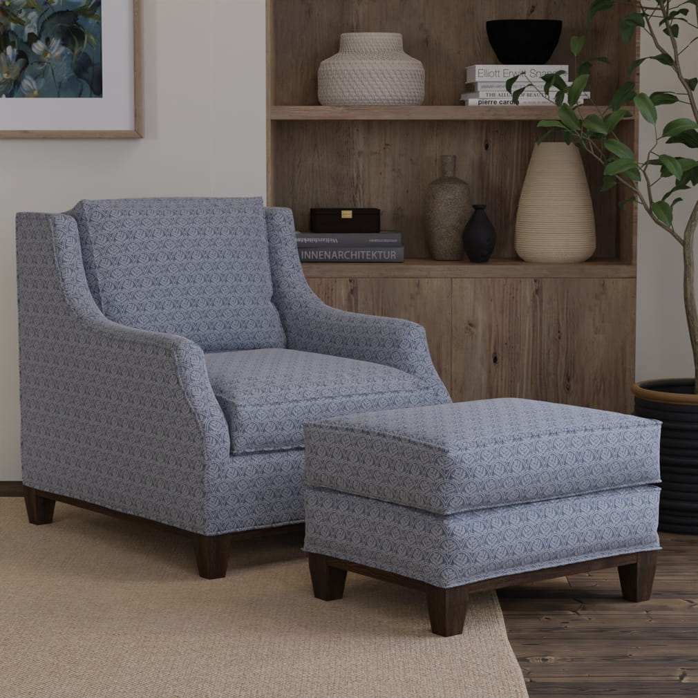 D4784 Trellis Sky Modern Cottage (Charlotte Fabrics)