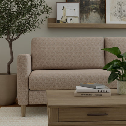 D4785 Trellis Fawn Modern Cottage (Charlotte Fabrics)