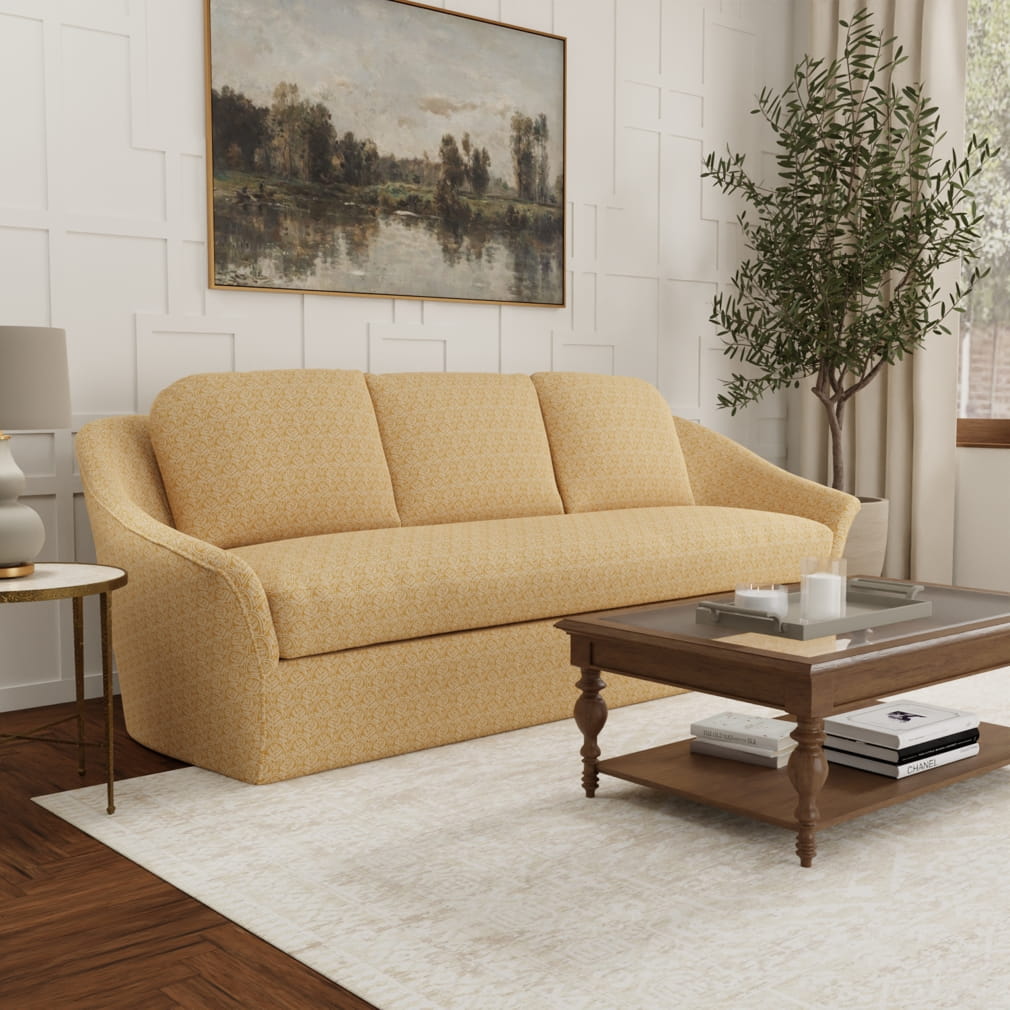 D4786 Trellis Amber Modern Cottage (Charlotte Fabrics)