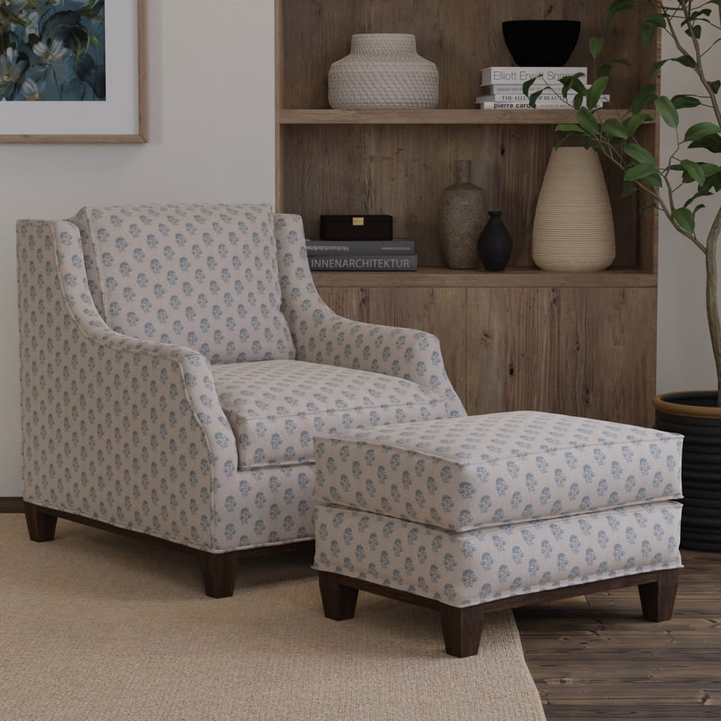 D4802 Posy Sky Modern Cottage (Charlotte Fabrics)