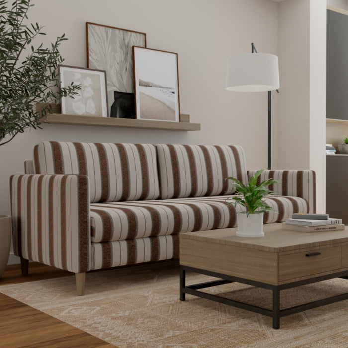 D5091 Hazelnut VALUE STRIPES (Charlotte Fabrics)