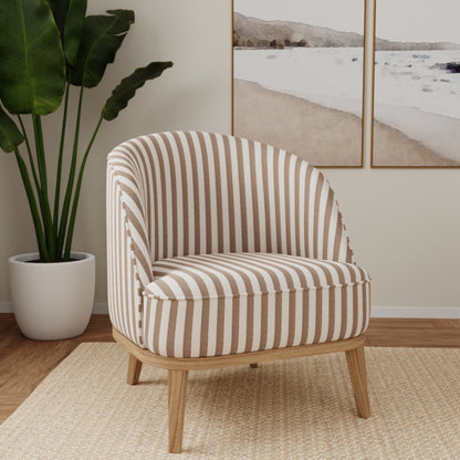 D5094 Taupe VALUE STRIPES (Charlotte Fabrics)