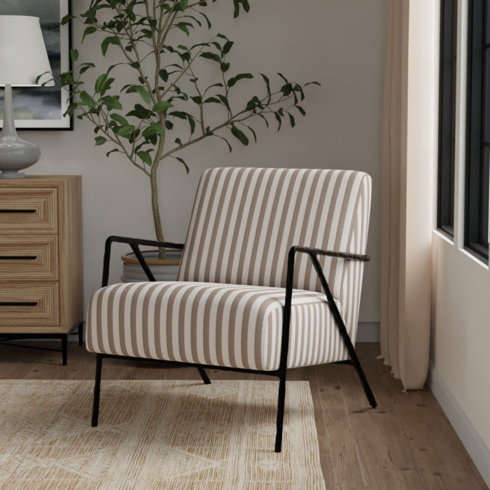 D5094 Taupe VALUE STRIPES (Charlotte Fabrics)