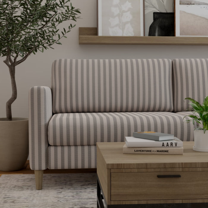 D5098 Fog VALUE STRIPES (Charlotte Fabrics)