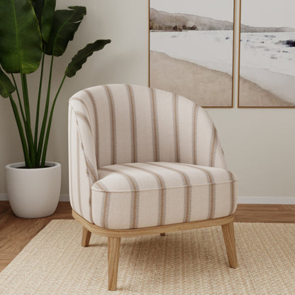 D5106 Mushroom VALUE STRIPES (Charlotte Fabrics)