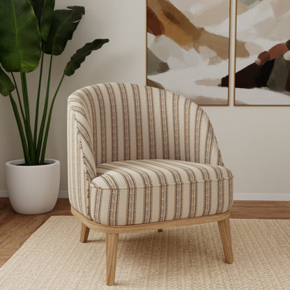 D5109 Sepia VALUE STRIPES (Charlotte Fabrics)