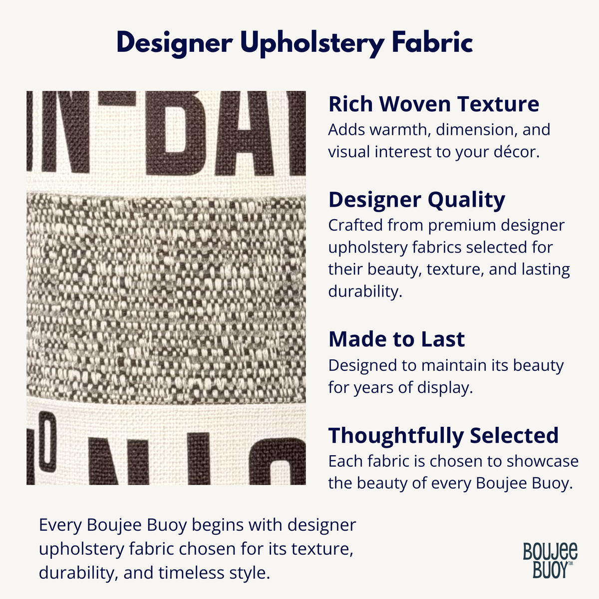 Boujee Buoy™ Custom Pillow - Harbor Stone
