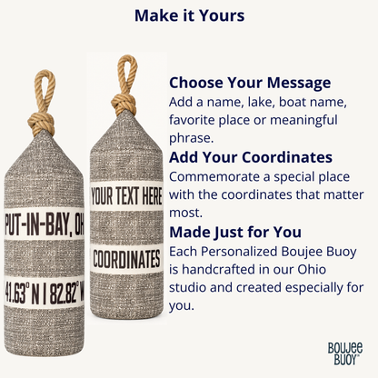 Boujee Buoy™ Custom Pillow - Harbor Stone
