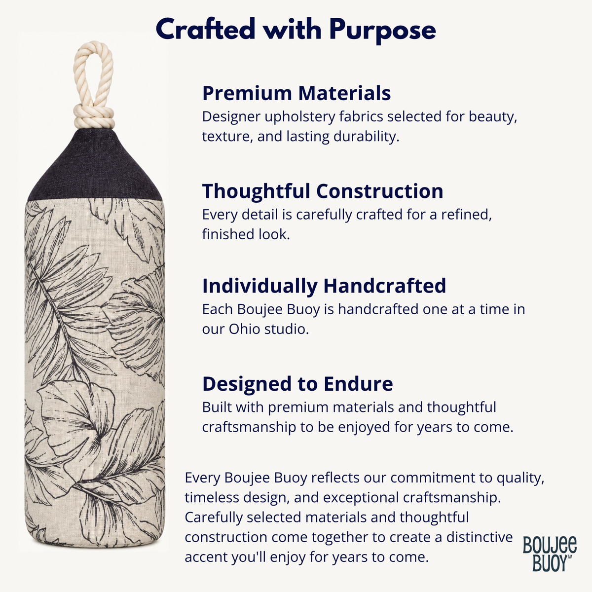 Boujee Buoy™ Custom Pillow - Harbor Stone