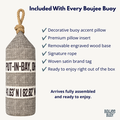 Boujee Buoy™ Custom Pillow - Harbor Stone